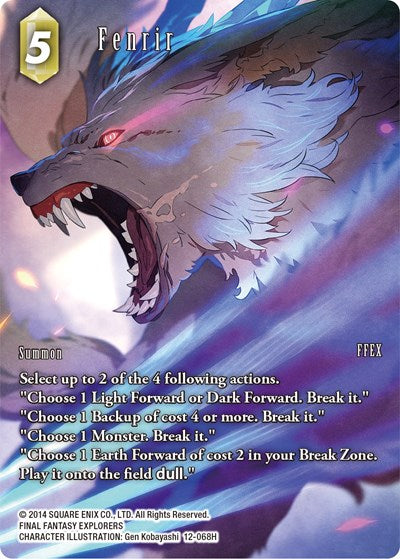 Fenrir - 12-068H - Hero (Full Art) - Opus XII