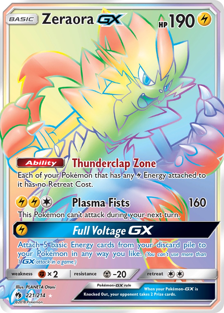 Zeraora-GX - 221/214 - Lost Thunder