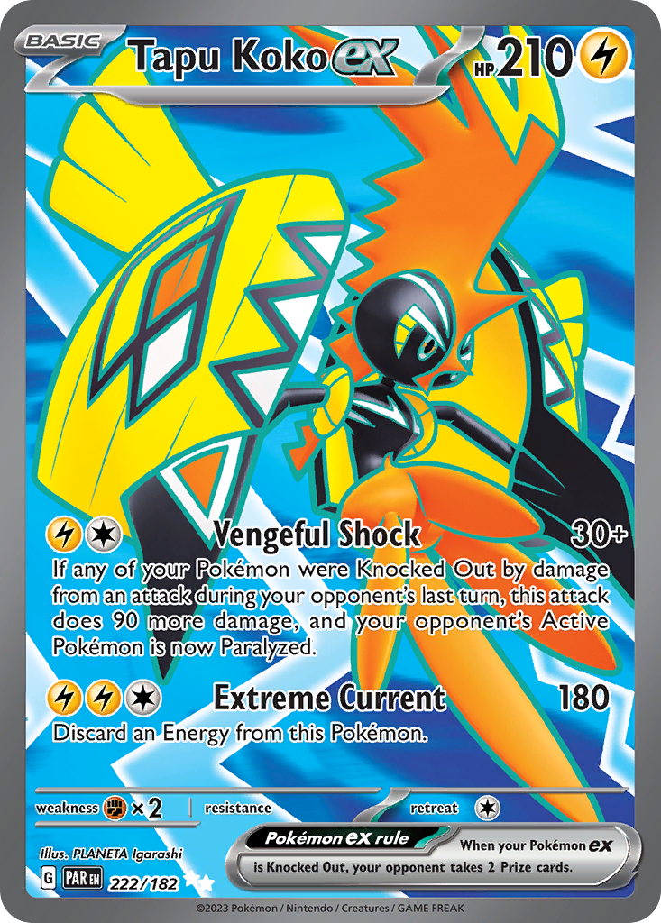 Tapu Koko ex - 222/182 - Paradox Rift