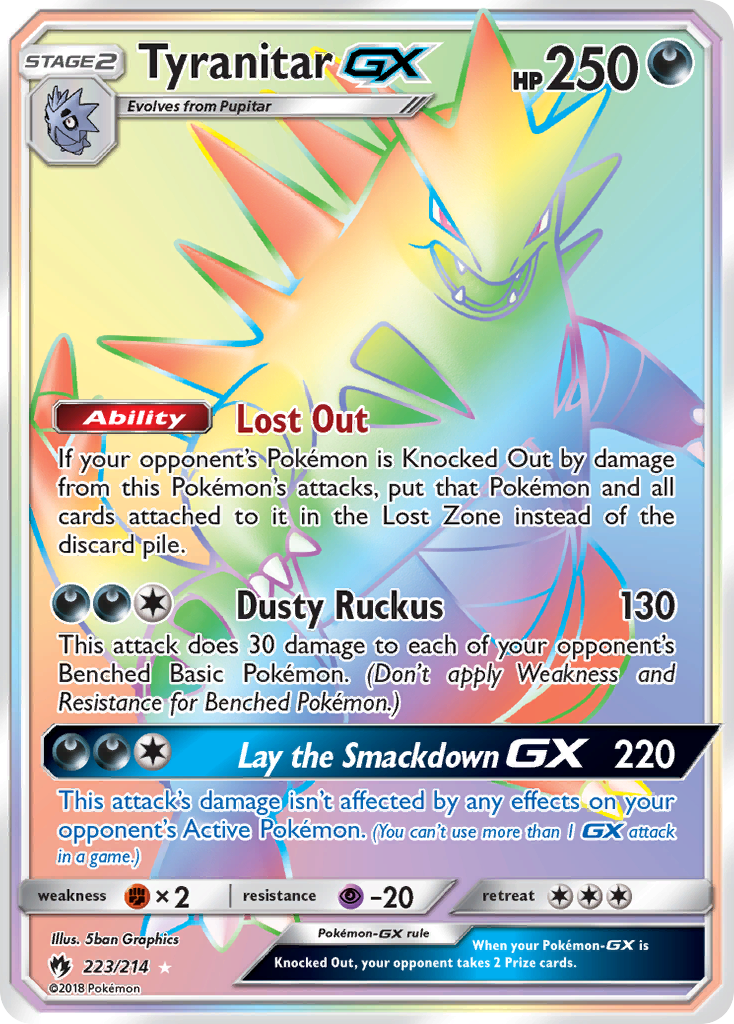 Tyranitar-GX - 223/214 - Lost Thunder