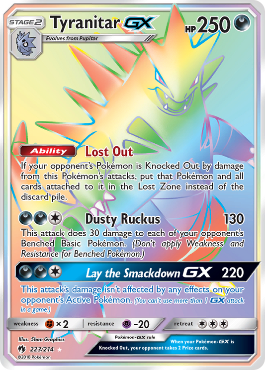 Tyranitar-GX - 223/214 - Lost Thunder