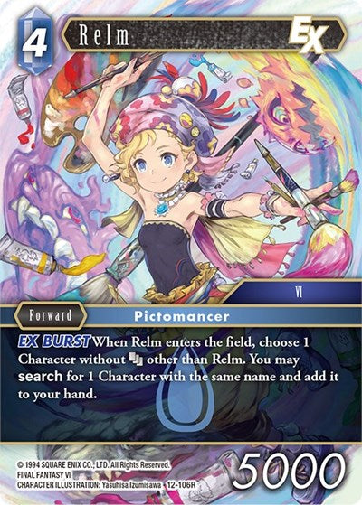 Relm EX - 12-106R - Rare - Opus XII