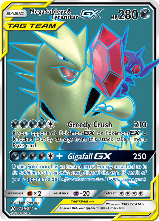 Mega Sableye & Tyranitar-GX - 225/236 - Unified Minds