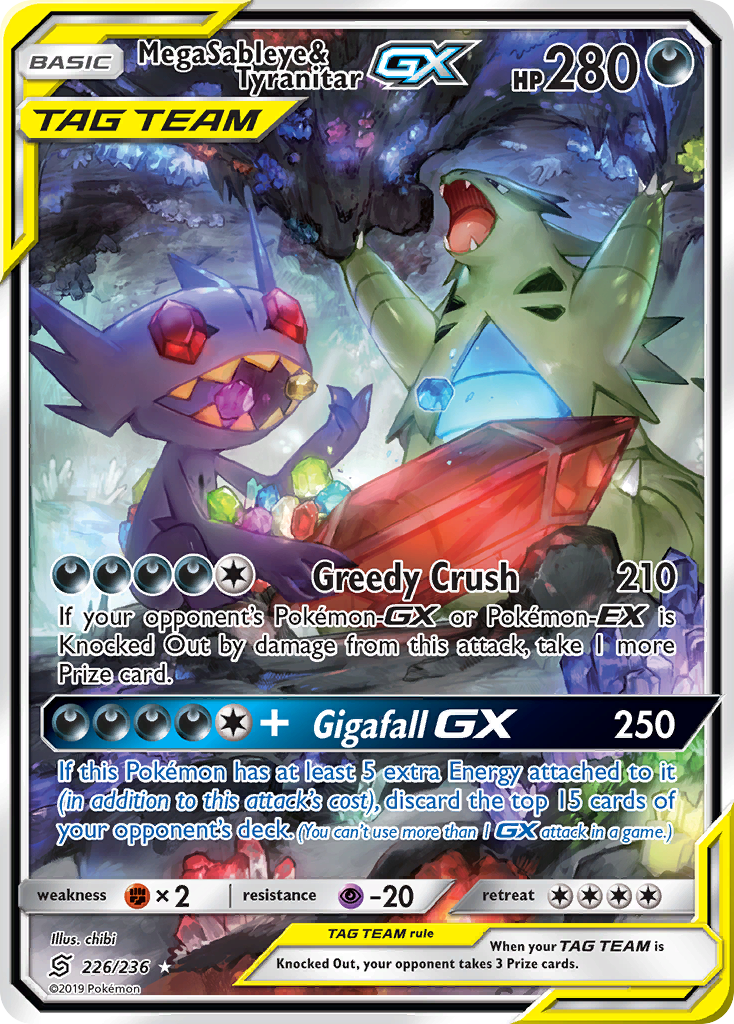 Mega Sableye & Tyranitar-GX - 226/236 - Unified Minds