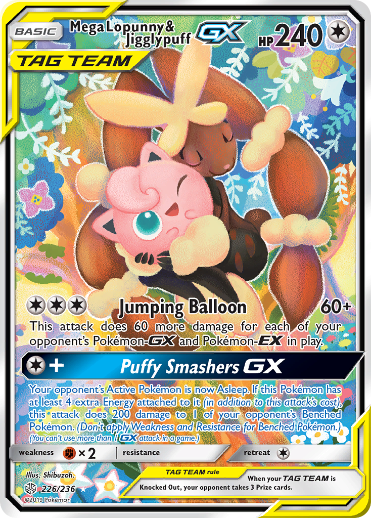 Mega Lopunny & Jigglypuff-GX - 226/236 - Cosmic Eclipse