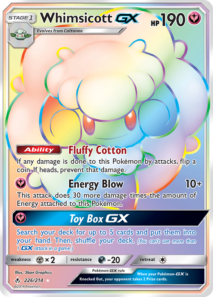 Whimsicott-GX - 226/214 - Unbroken Bonds