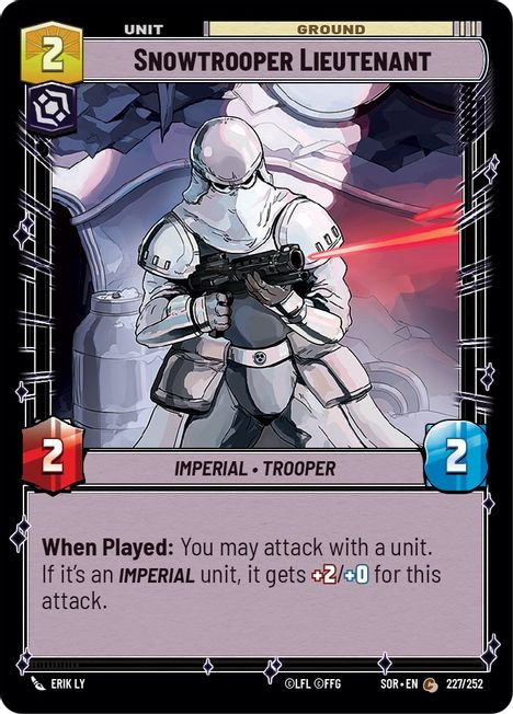 Snowtrooper Lieutenant - SOR - 227 - Common - Normal