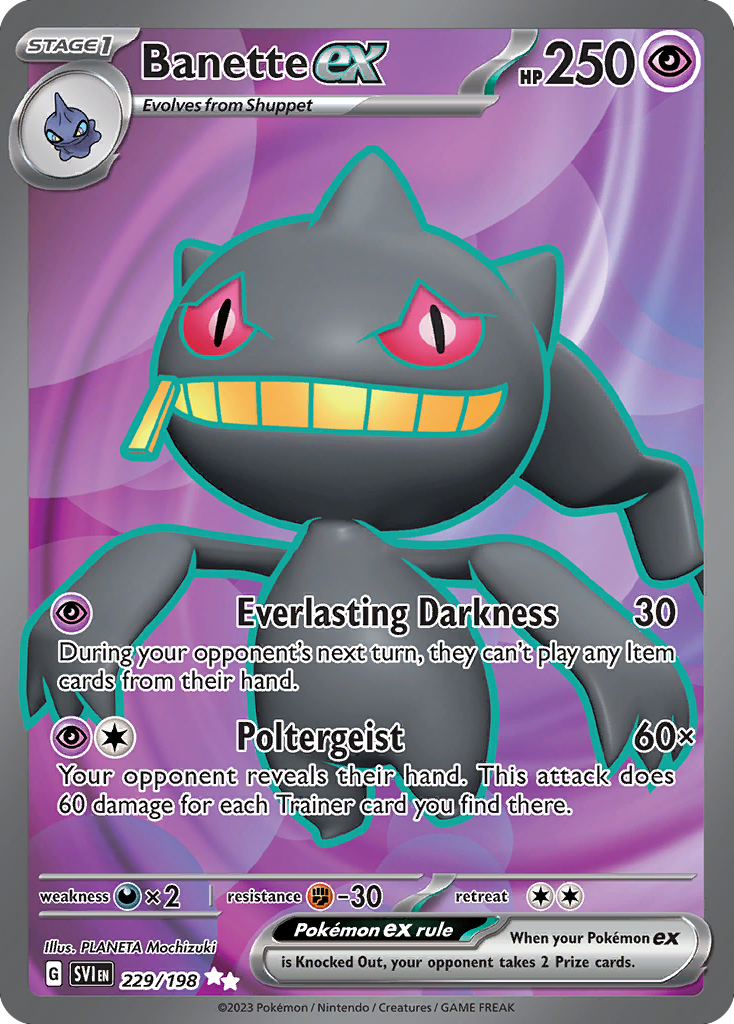 Banette ex - 229/198 - Scarlet & Violet