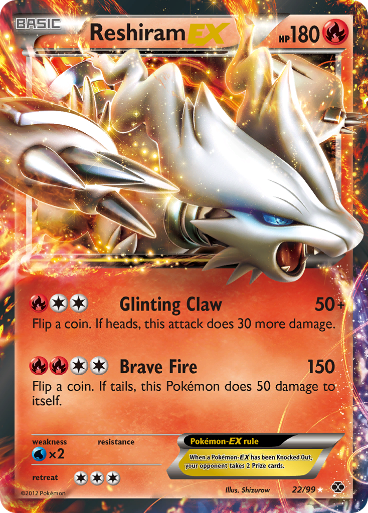 Reshiram-EX - 22/99 - Next Destinies