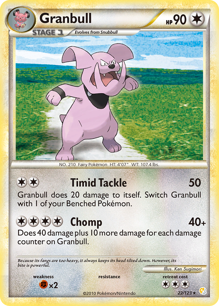 Granbull - 022/123 - HeartGold & SoulSilver