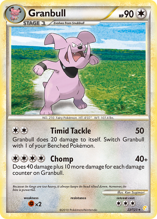 Granbull - 022/123 - HeartGold & SoulSilver