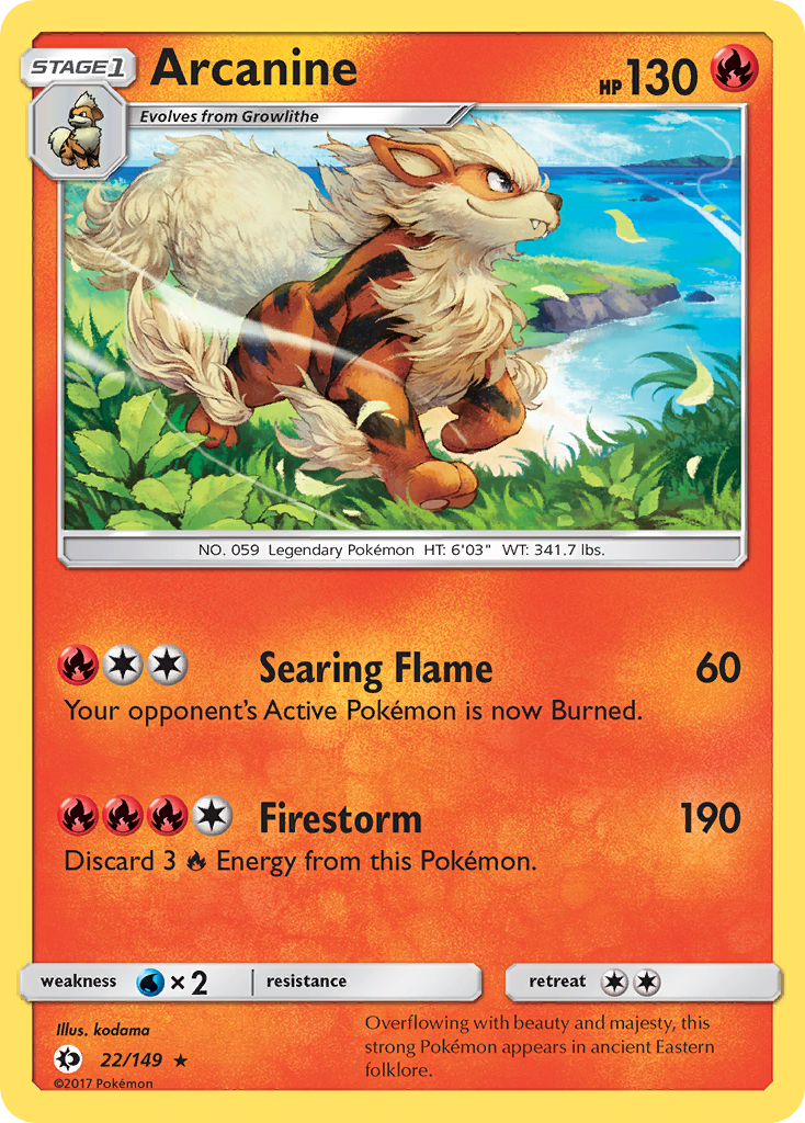 Arcanine - 022/149 - Sun & Moon