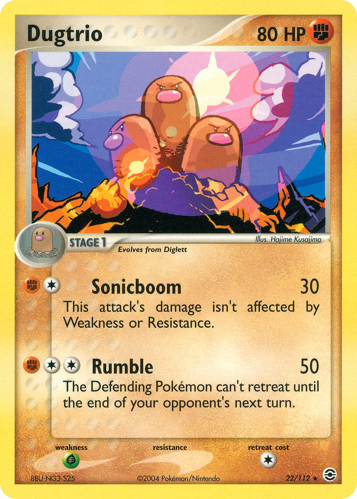 Dugtrio - 022/112 - FireRed & LeafGreen