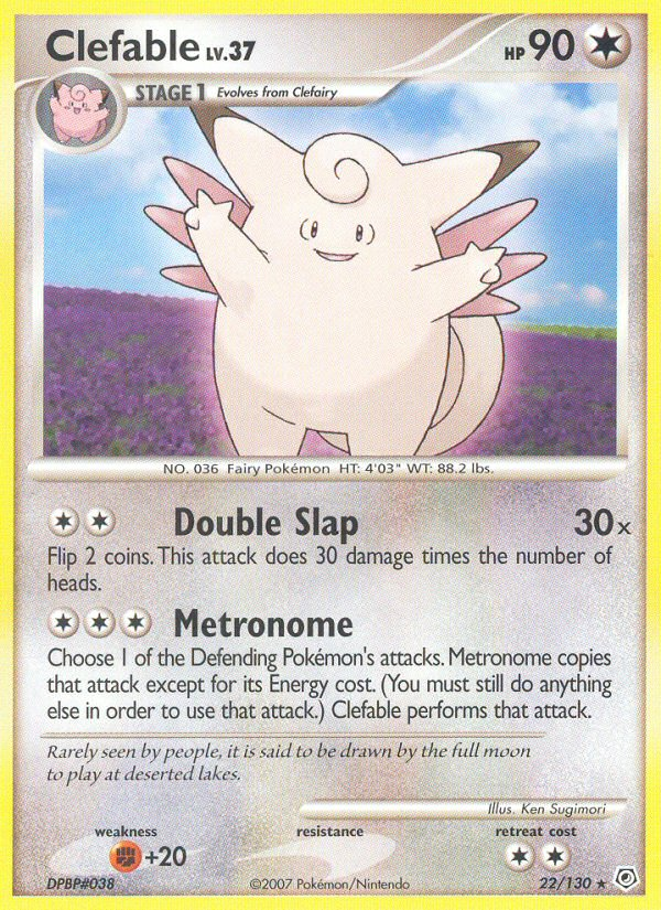 Clefable - 022/130 - Diamond & Pearl