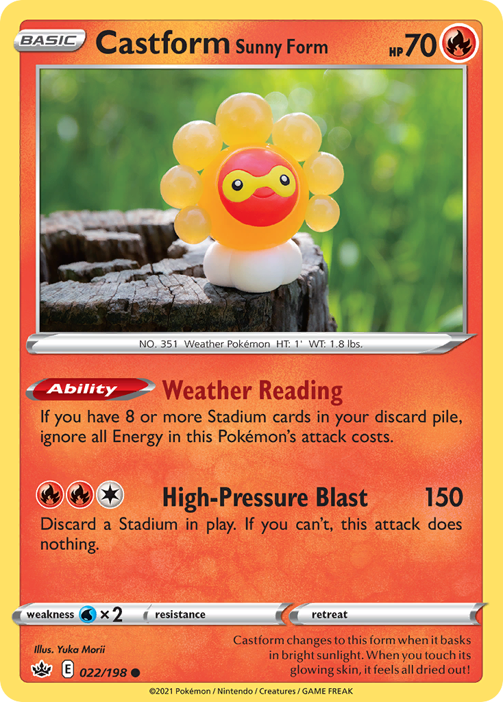 Castform Sunny Form - 022/198 - Chilling Reign