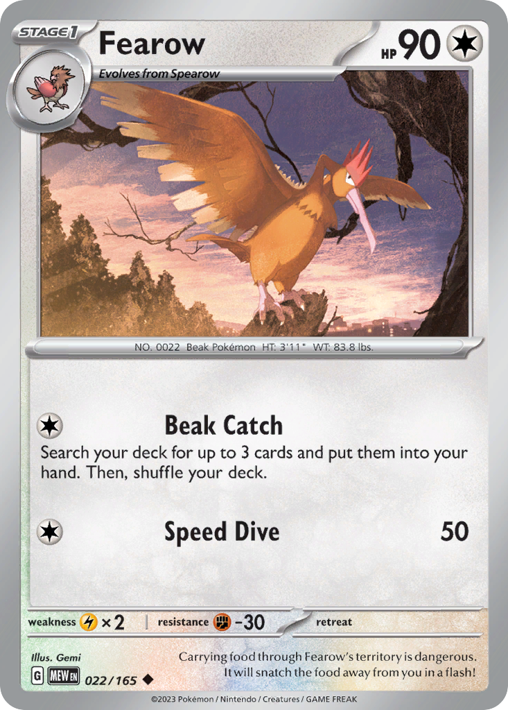 Fearow - 022/165 - 151