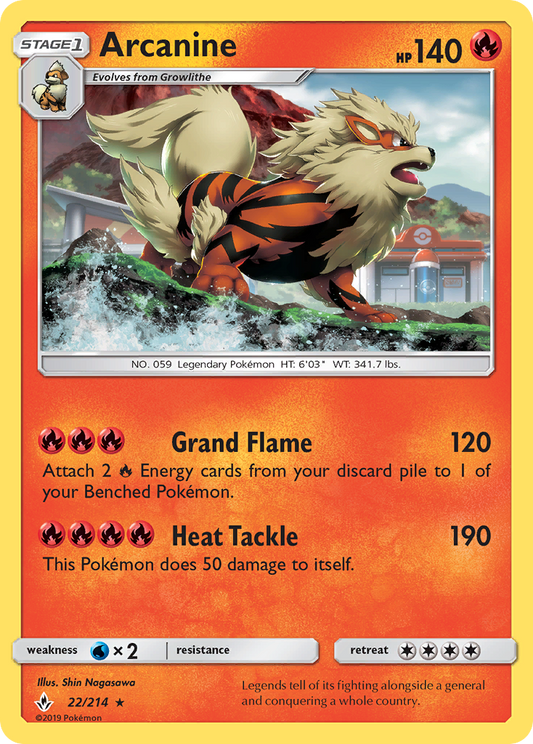 Arcanine - 022/214 - Unbroken Bonds