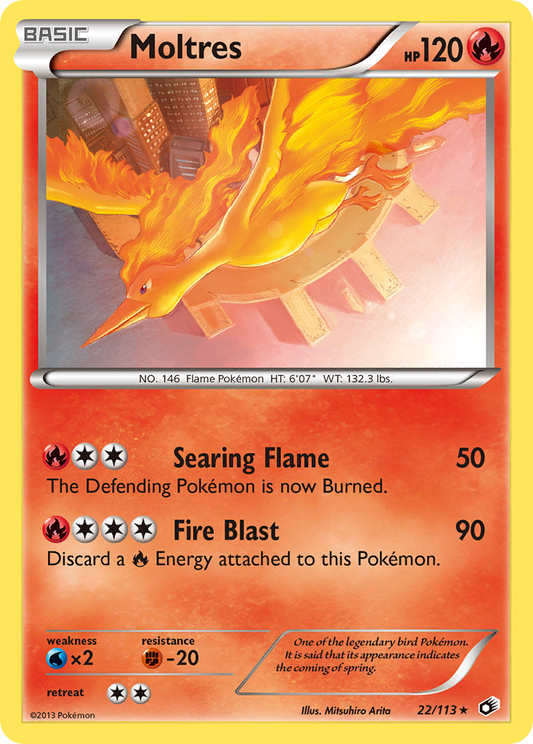 Moltres - 022/113 - Legendary Treasures