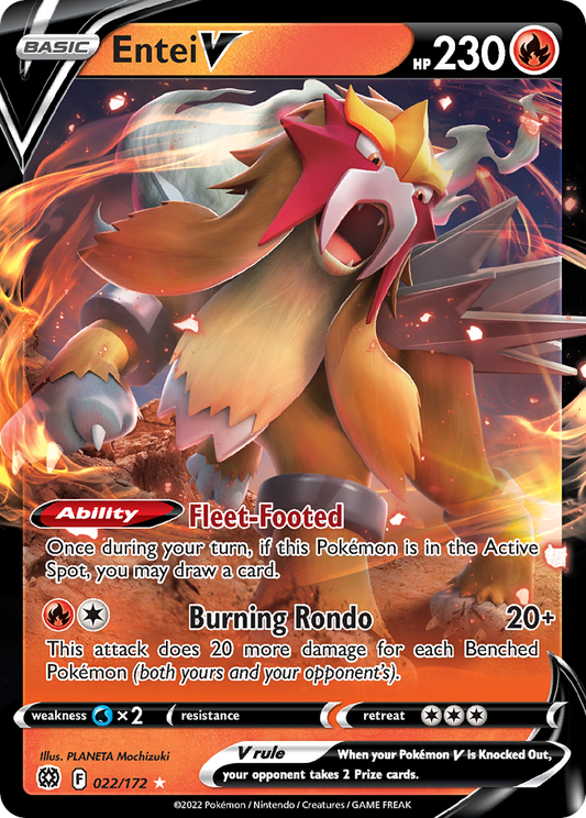 Entei V - 022/172 - Brilliant Stars