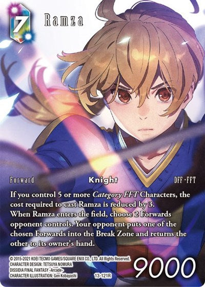 Ramza - 13-121R - Rare (Full Art) - Opus XIII: Crystal Radiance
