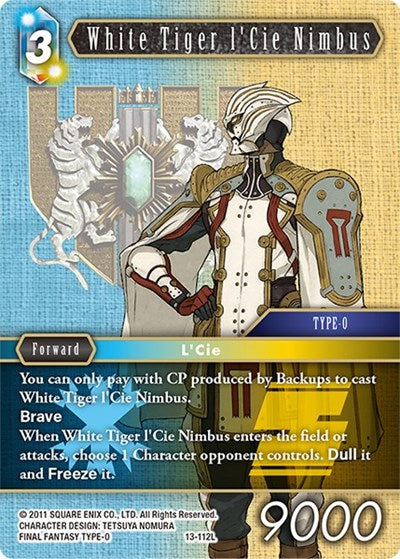 White Tiger l'Cie Nimbus - 13-112L - Legend - Opus XIII: Crystal Radiance