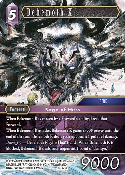 Behemoth K - 13-079L - Legend - Opus XIII: Crystal Radiance