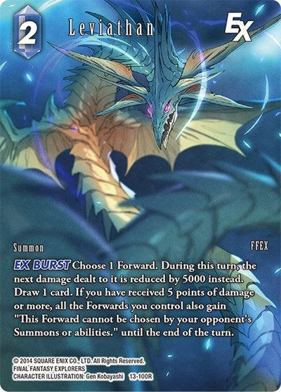 Leviathan EX - 13-100R - Rare (Full Art) - Opus XIII: Crystal Radiance