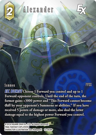 Alexander EX - 13-053R - Rare (Full Art) - Opus XIII: Crystal Radiance