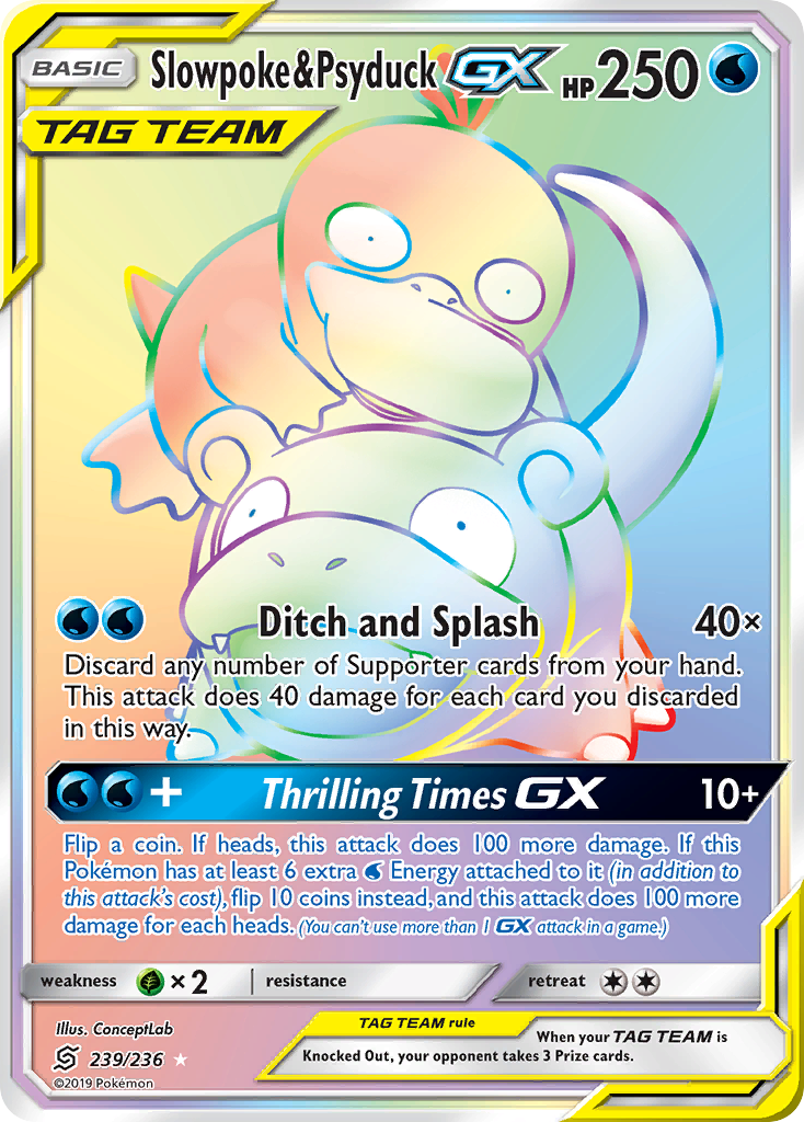 Slowpoke & Psyduck-GX - 239/236 - Unified Minds