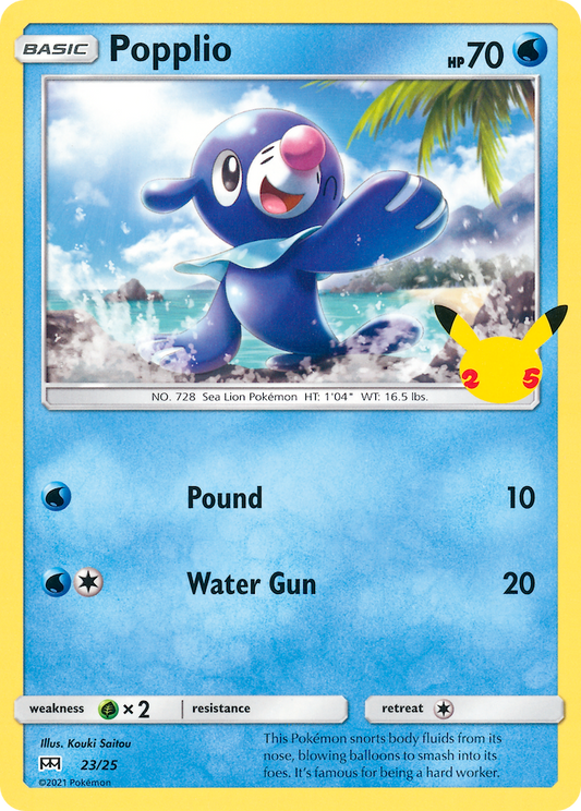 Popplio - 23/25 - McDonald's Collection 2021