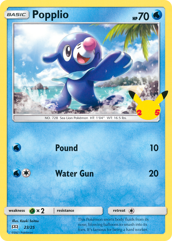 Popplio - 23/25 - McDonald's Collection 2021