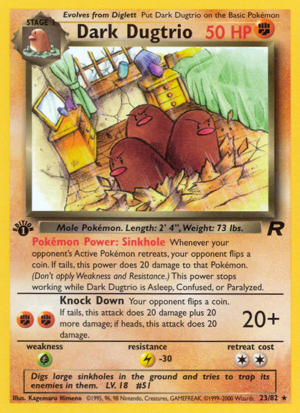 Dark Dugtrio - 23/82 - Team Rocket