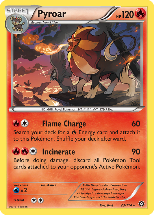 Pyroar - 023/114 - Steam Siege