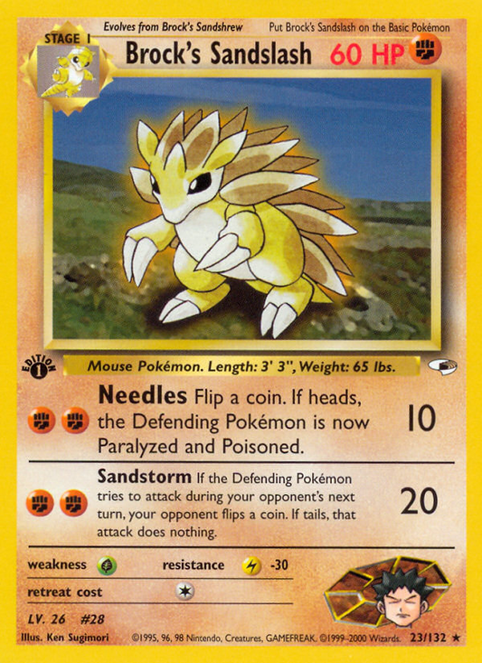 Brock's Sandslash - 023/132 - Gym Heroes