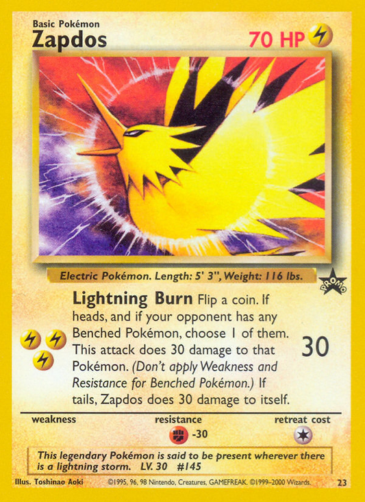 Zapdos - 23/53 - Wizards Black Star Promos