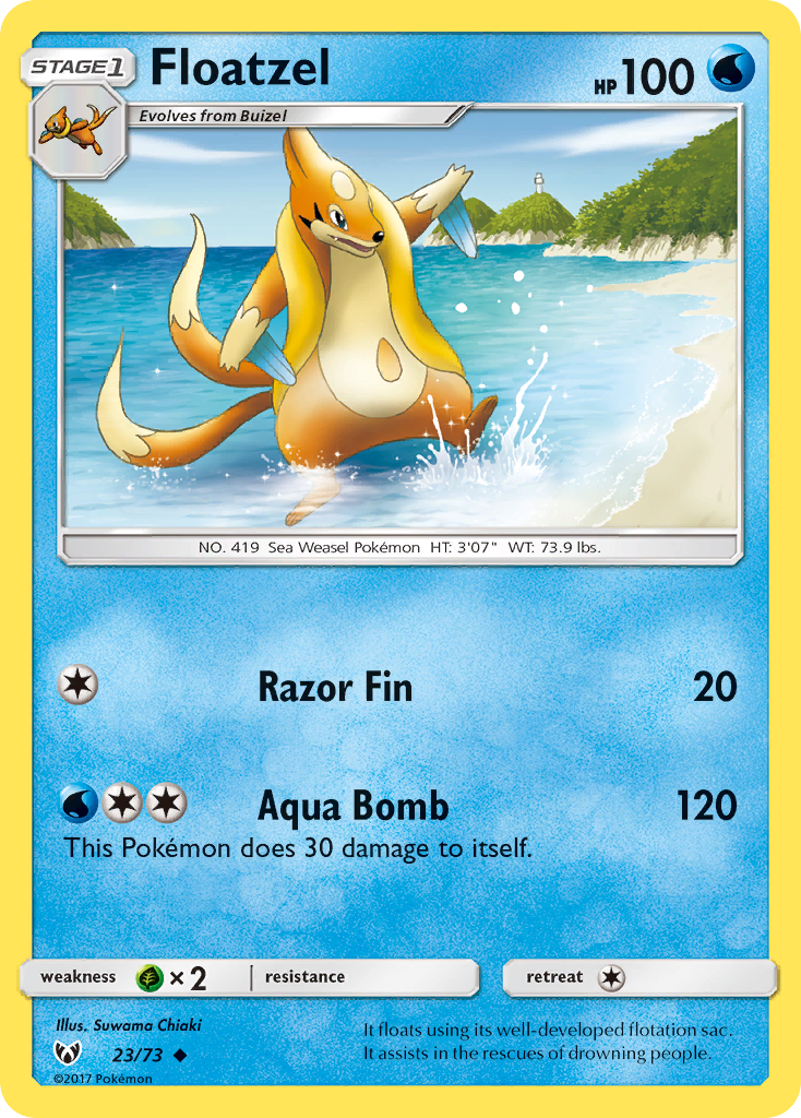 Floatzel - 23/73 - Shining Legends