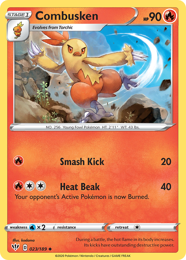 Combusken - 023/189 - Darkness Ablaze