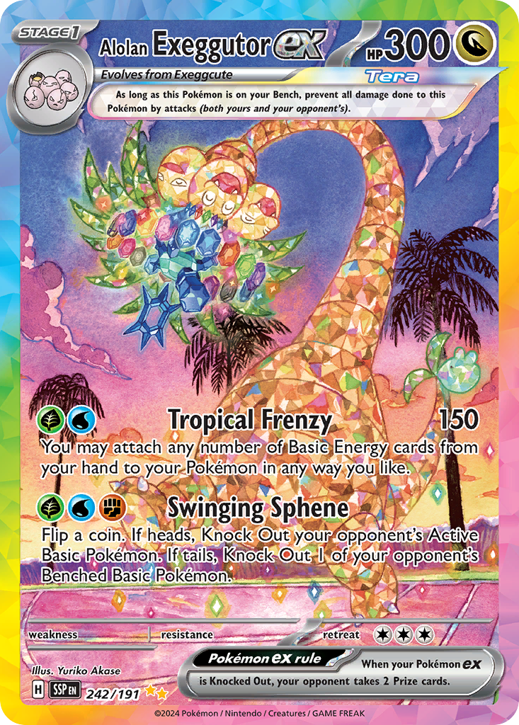 Alolan Exeggutor ex - 242/191 - Surging Sparks