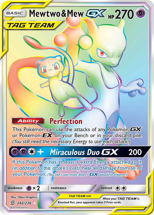 Mewtwo & Mew-GX - 242/236 - Unified Minds