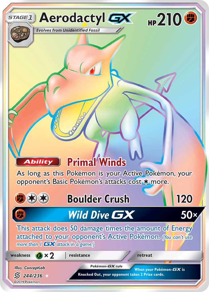 Aerodactyl-GX - 244/236 - Unified Minds