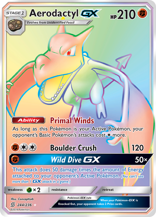 Aerodactyl-GX - 244/236 - Unified Minds