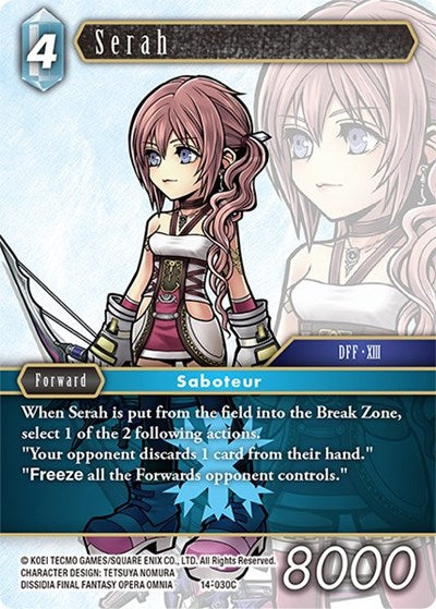 Serah - 14-030C - Common - Opus XIV: Crystal Abyss