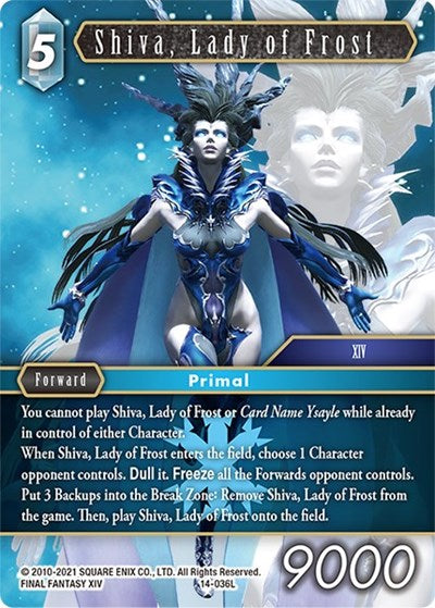 Shiva, Lady of Frost - 14-036L - Legend - Opus XIV: Crystal Abyss