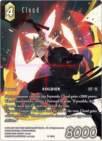 Cloud - 14-065L - Legend (Full Art) - Opus XIV: Crystal Abyss