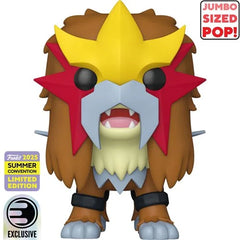 Pokemon Entei Jumbo 10-Inch Funko Pop! Vinyl Figure #1070 - 2025 Convention Exclusive