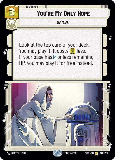 You're My Only Hope - SOR - 246 - Rare - Normal