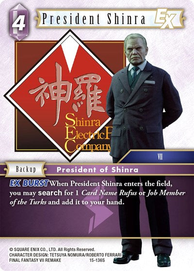 President Shinra EX - 15-136S - Starter - Crystal Dominion