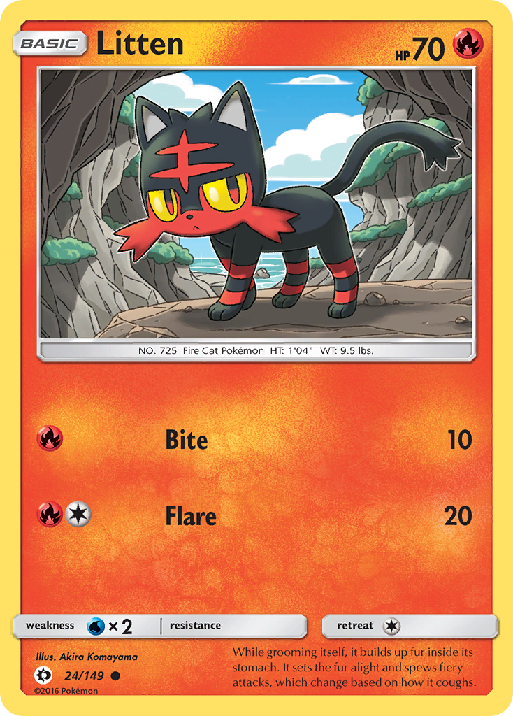 Litten - 024/149 - Sun & Moon