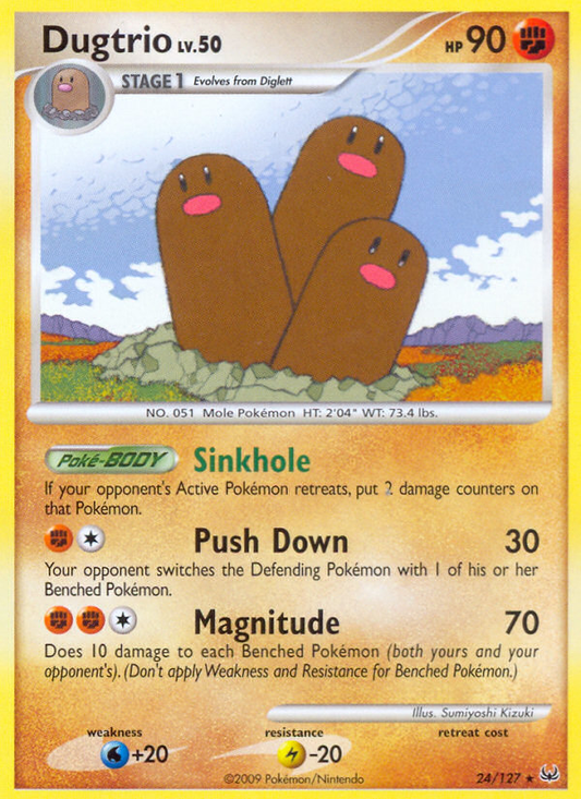 Dugtrio - 024/127 - Platinum