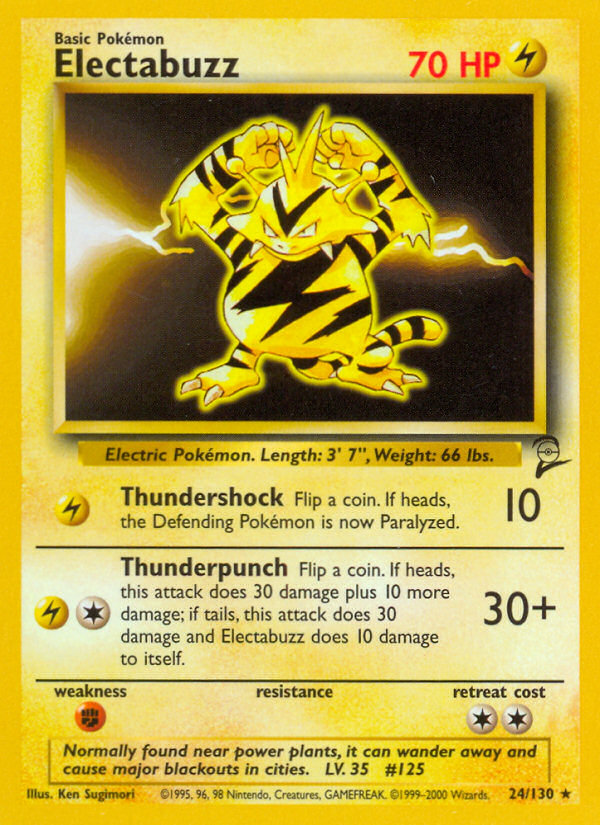 Electabuzz - 024/130 - Base Set 2